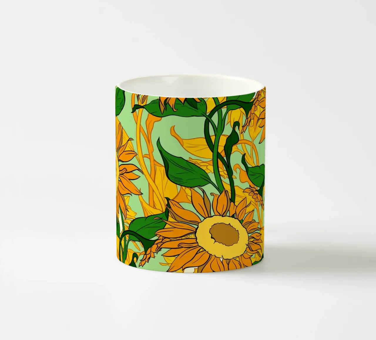 Sunflower Garden tazza in ceramica da burcukorkmazyurek