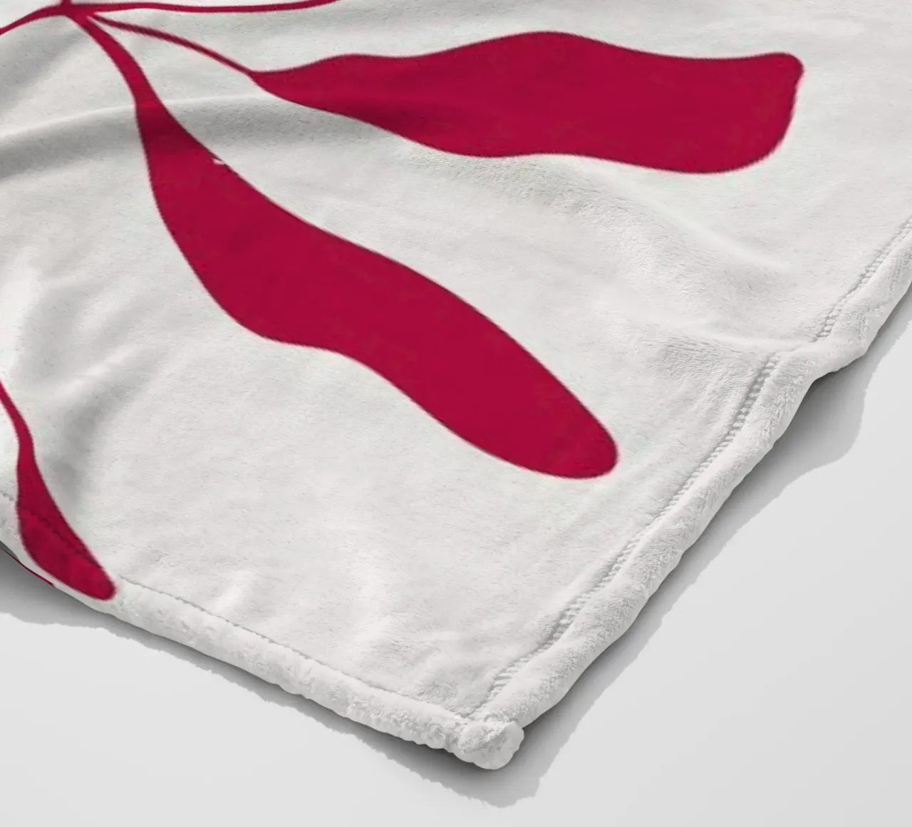 Laurel Leaves Viva Magenta coperta in pile da Studio One