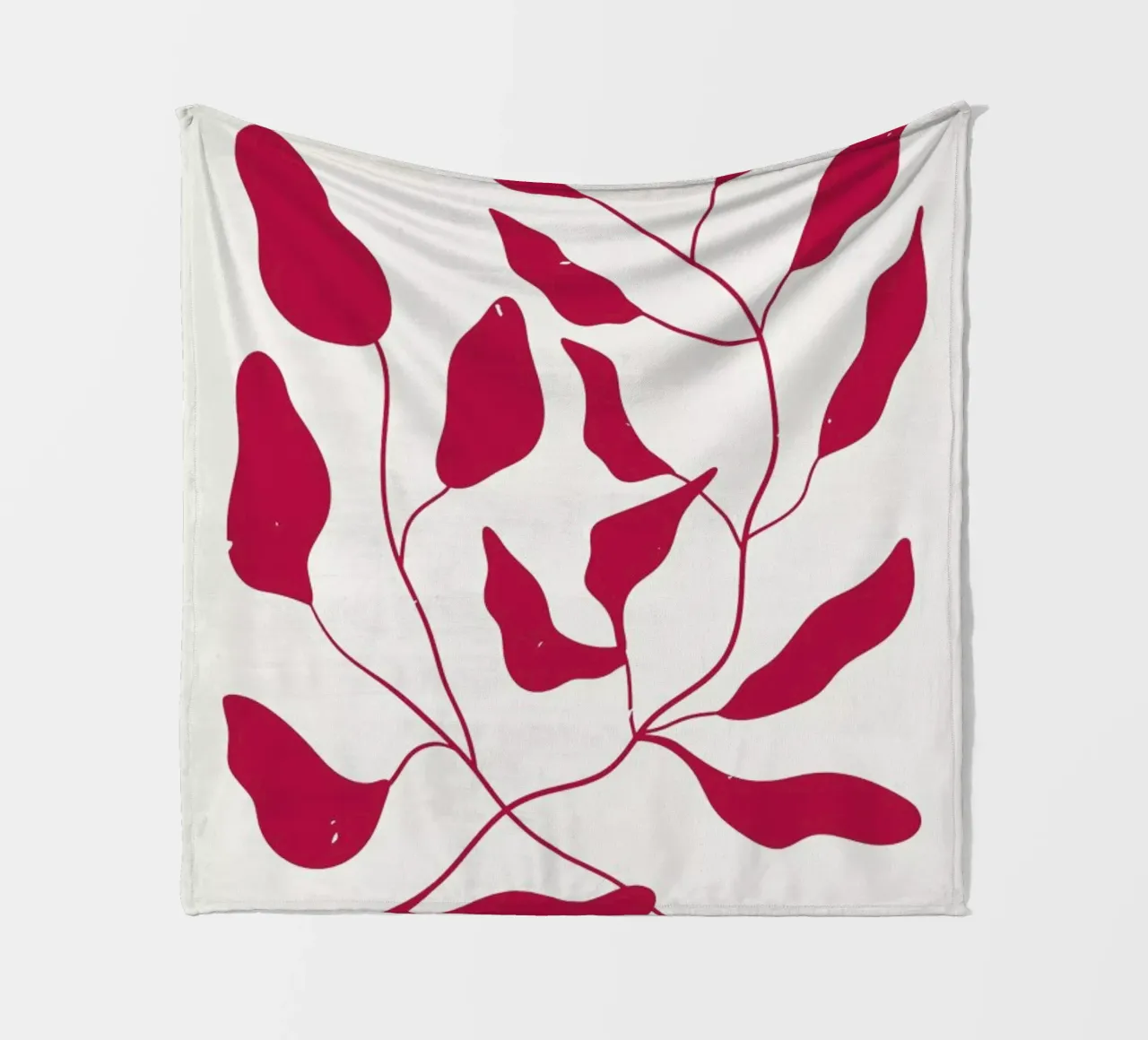 Laurel Leaves Viva Magenta coperta in pile da Studio One