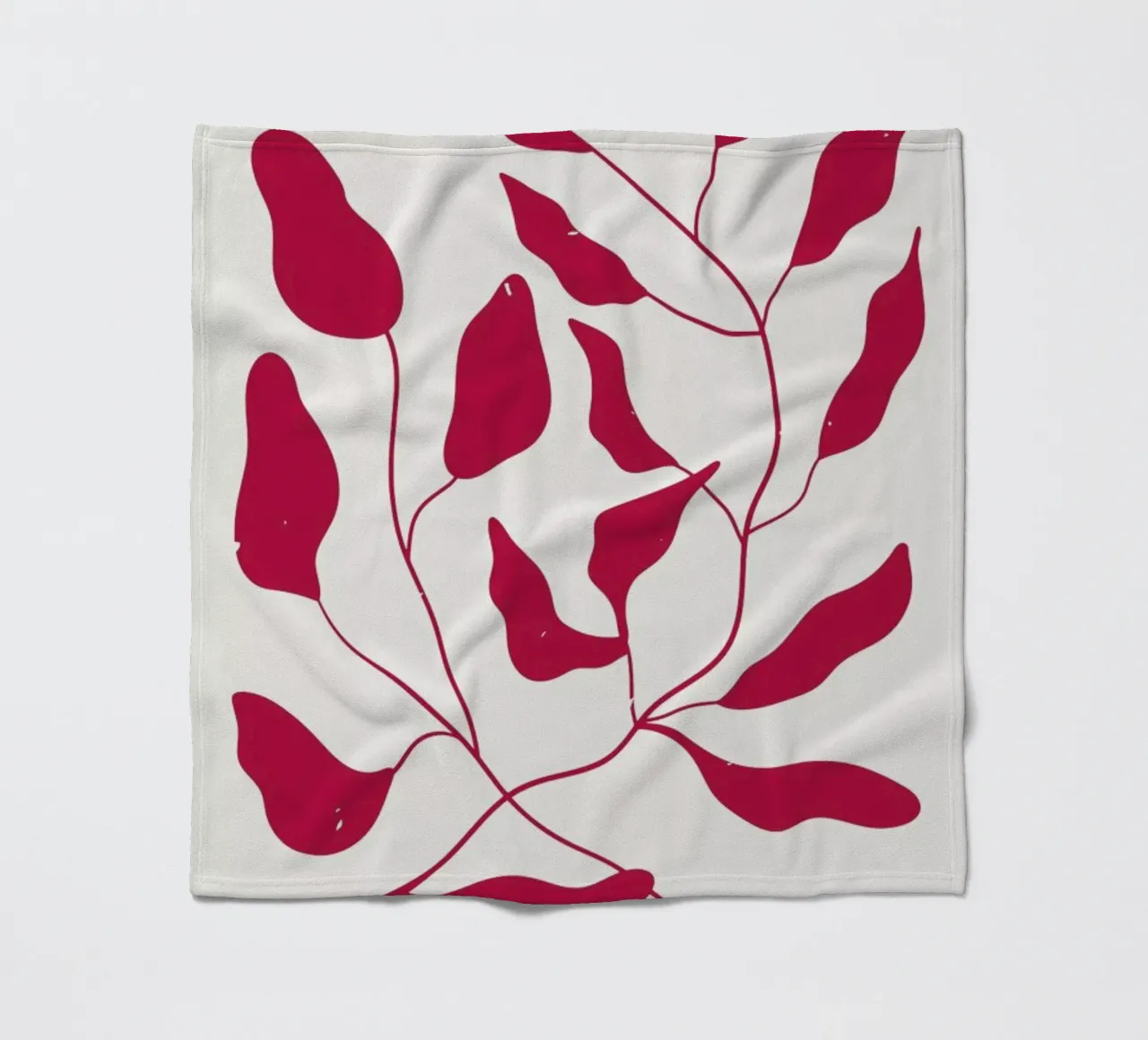 Laurel Leaves Viva Magenta coperta in pile da Studio One