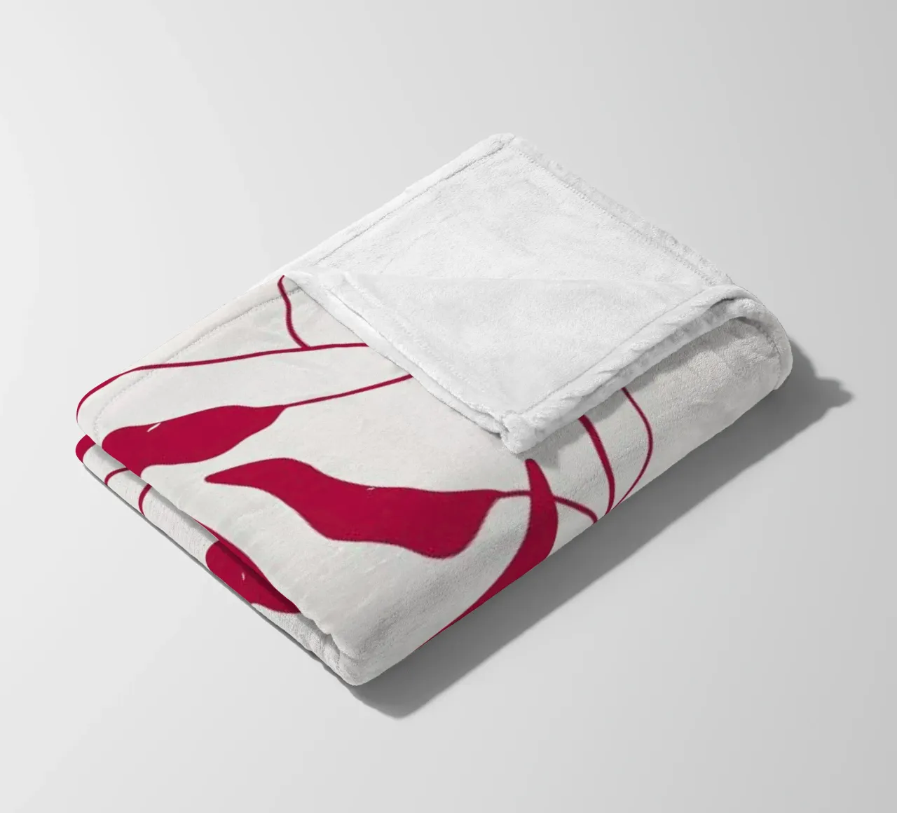 Laurel Leaves Viva Magenta coperta in pile da Studio One