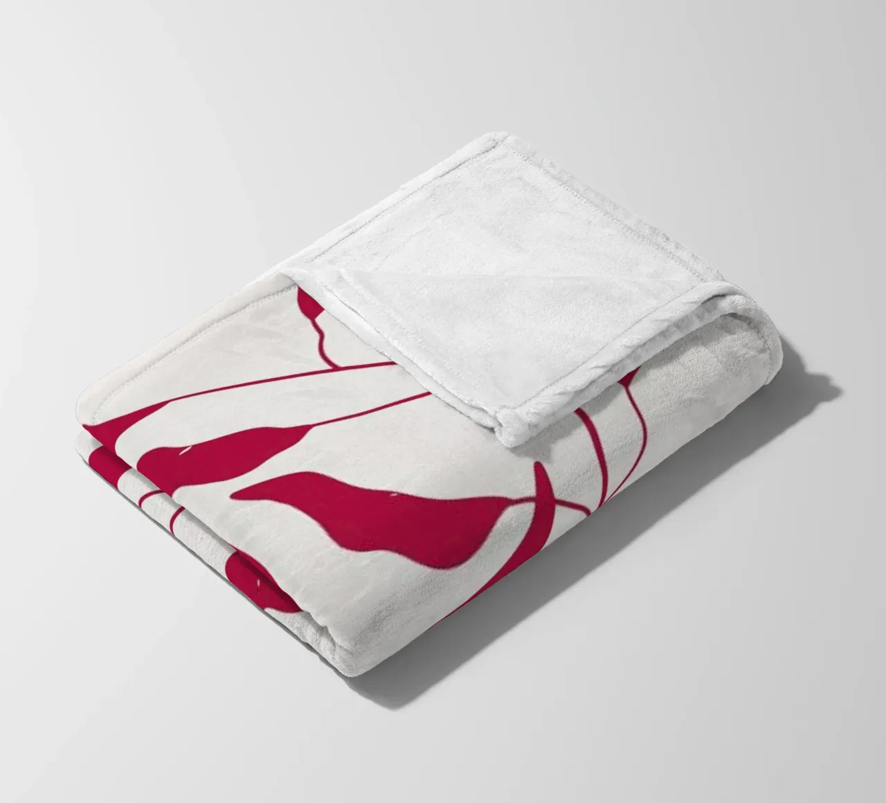 Laurel Leaves Viva Magenta coperta in pile da Studio One