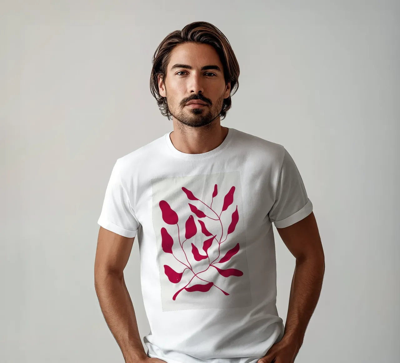 Laurel Leaves Viva Magenta t-shirt da Studio One