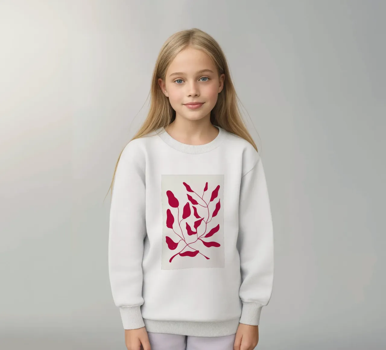 Laurel Leaves Viva Magenta felpa bambino da Studio One