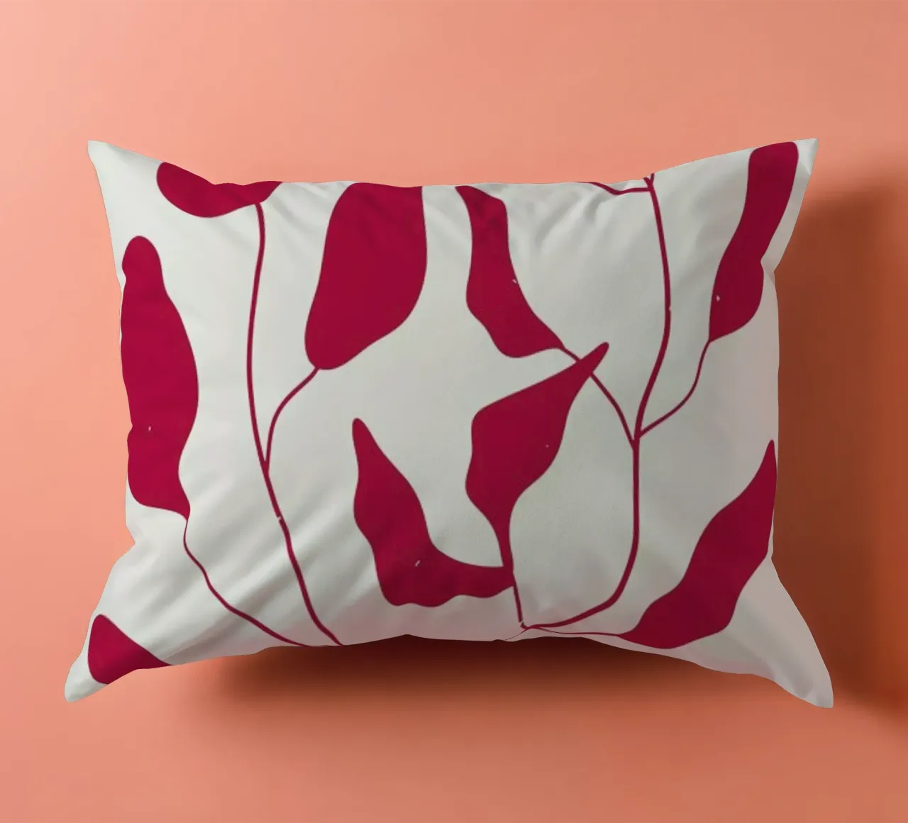 Laurel Leaves Viva Magenta cuscino da Studio One
