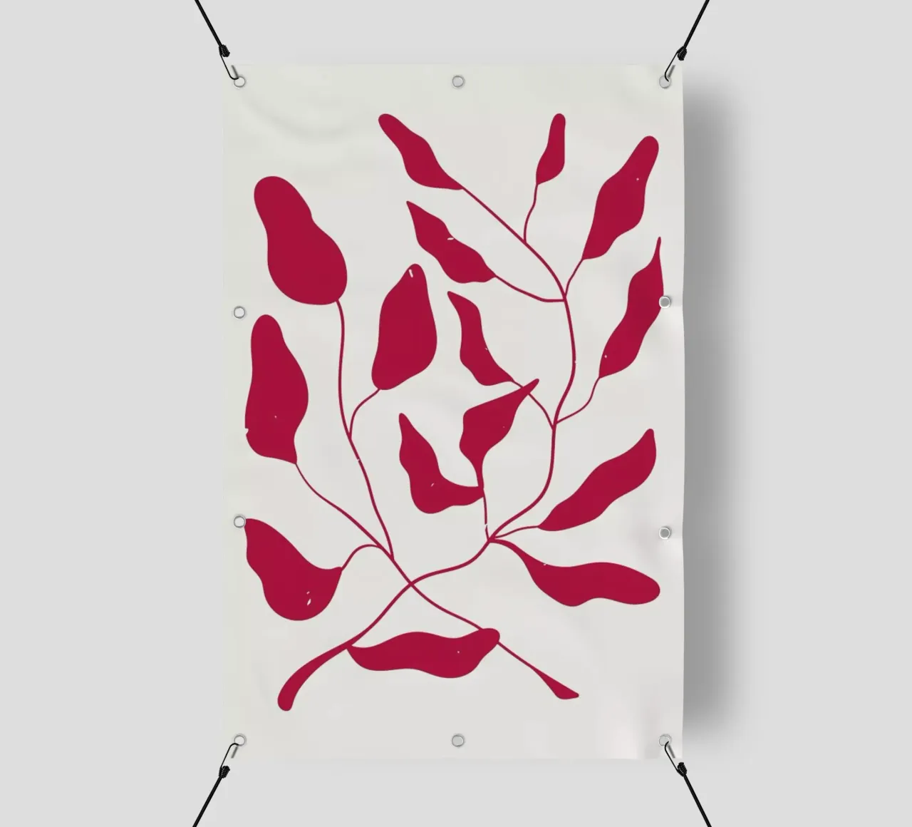 Laurel Leaves Viva Magenta telo in pvc da Studio One