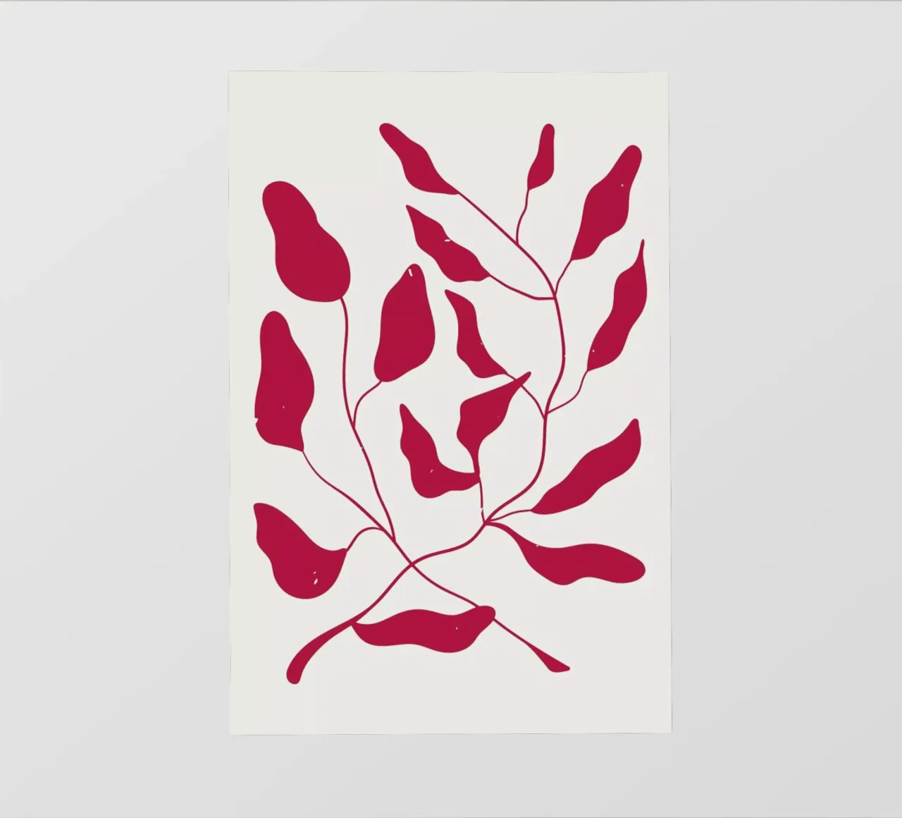 Laurel Leaves Viva Magenta telo in pvc da Studio One
