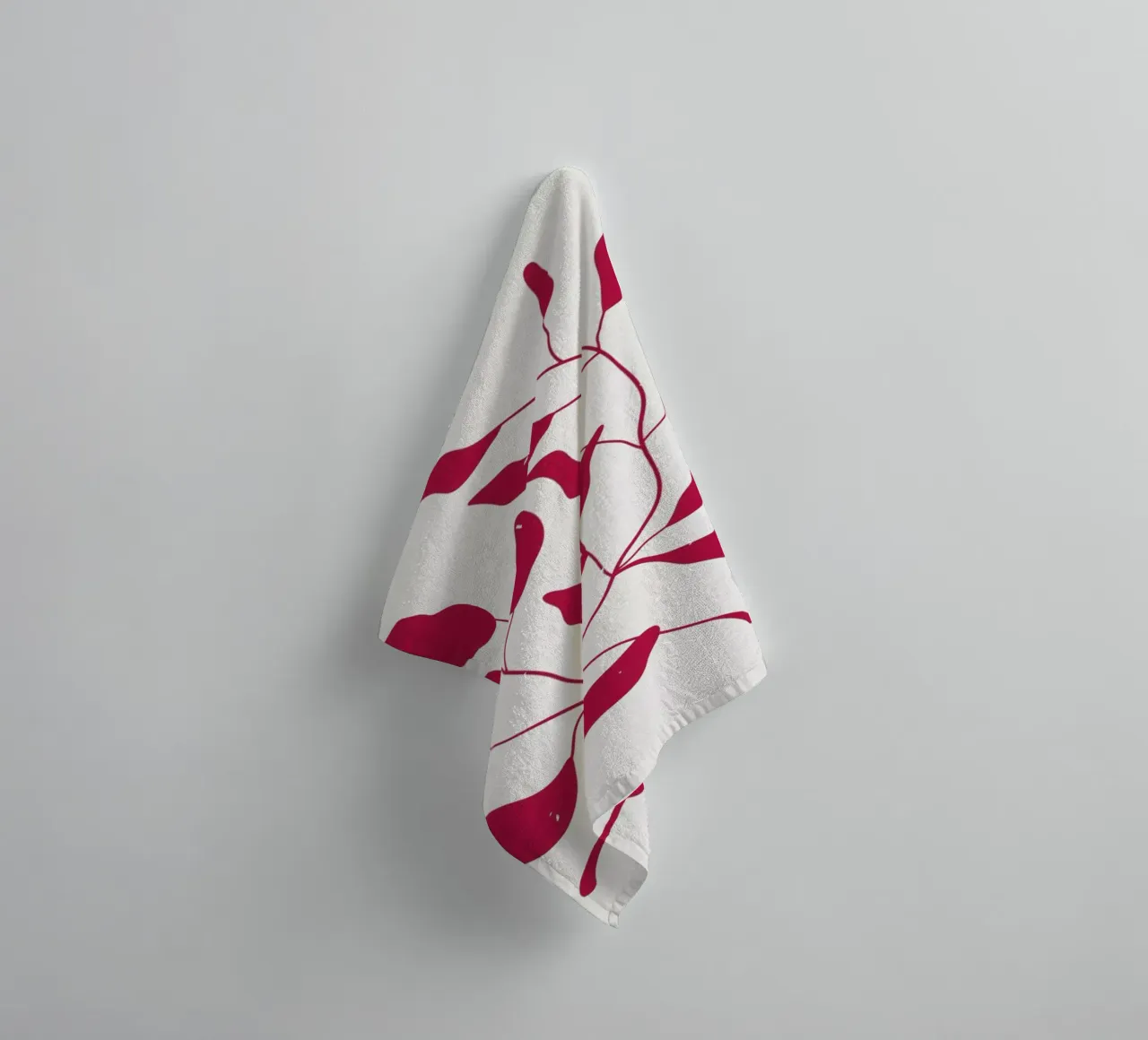 Laurel Leaves Viva Magenta asciugamano da bagno da Studio One