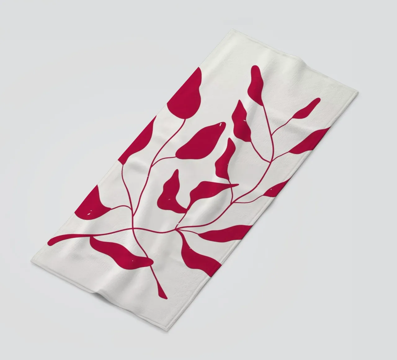 Laurel Leaves Viva Magenta telo mare da Studio One