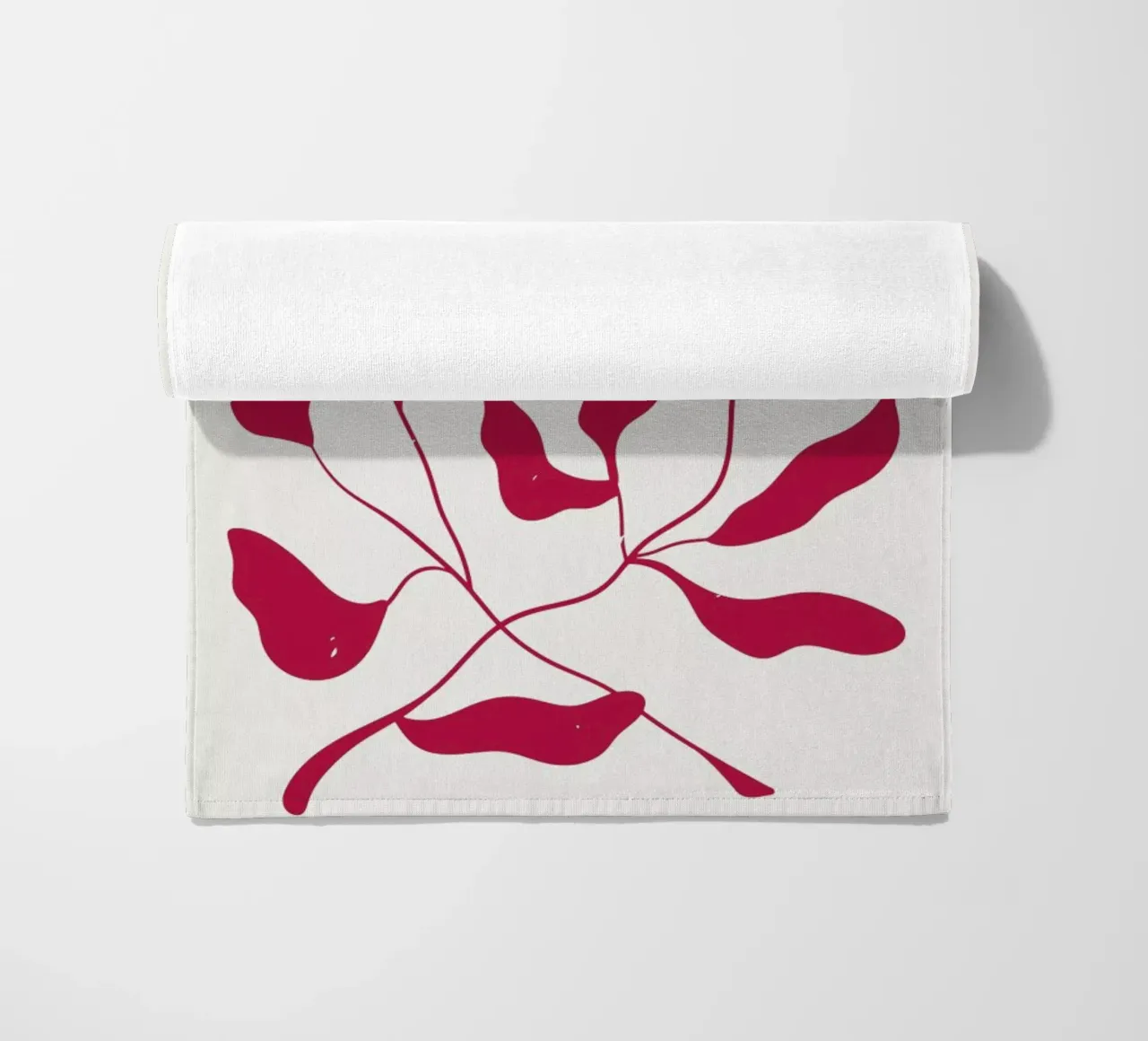 Laurel Leaves Viva Magenta telo mare da Studio One