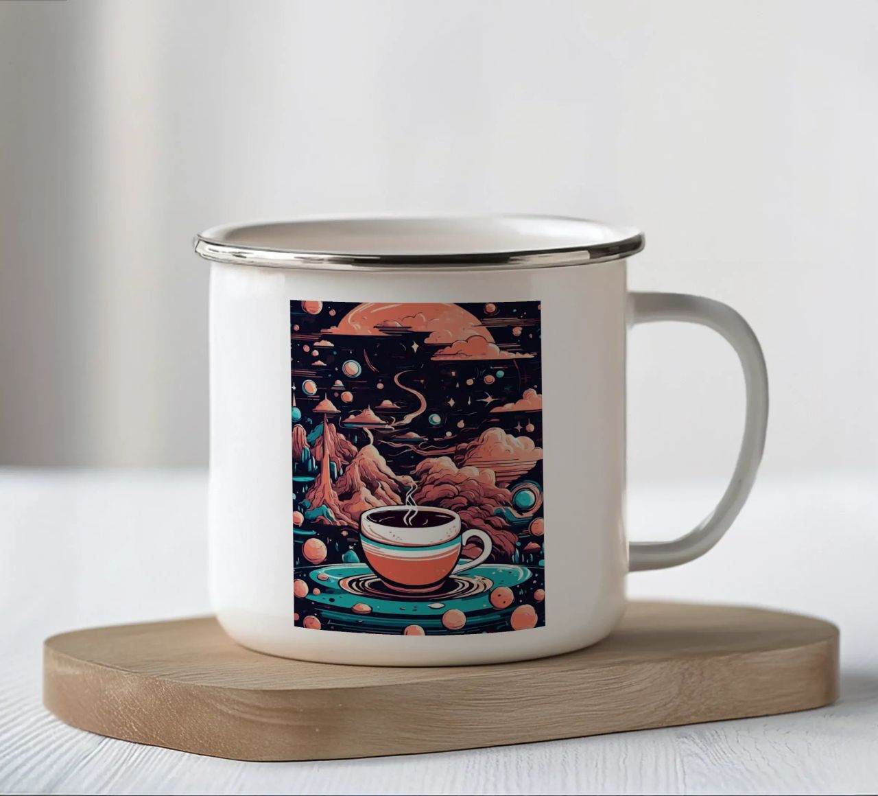 tazza da caffè tazza in smalto da Kevin Walters