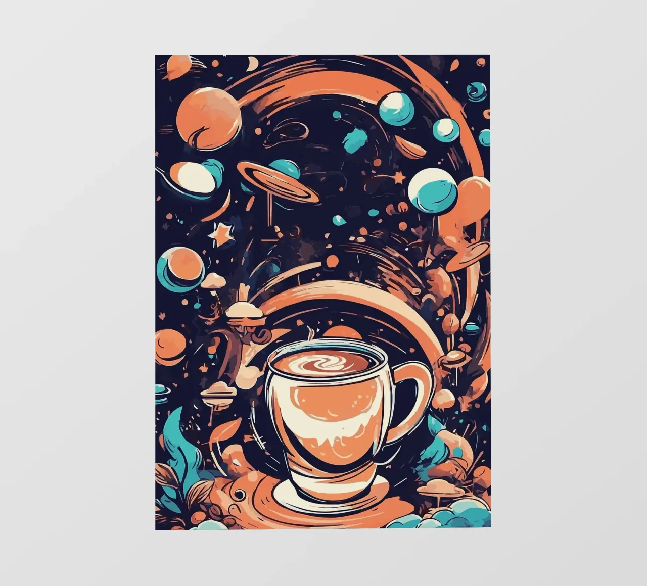 tazza da caffè telo in pvc da Kevin Walters
