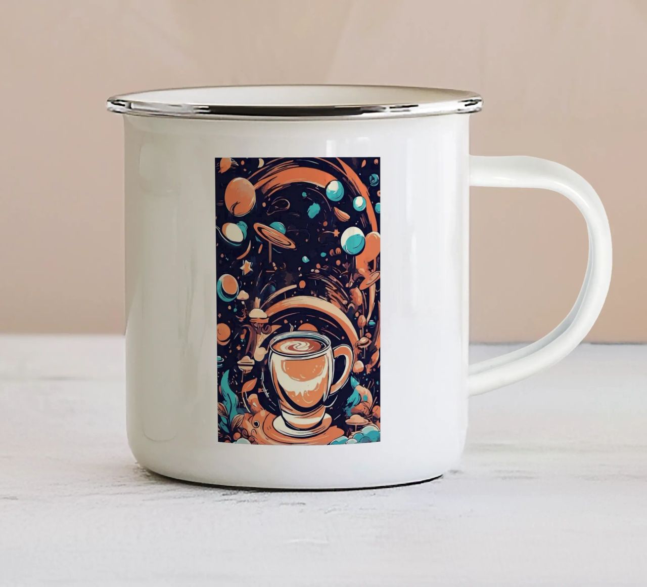 tazza da caffè tazza in smalto da Kevin Walters