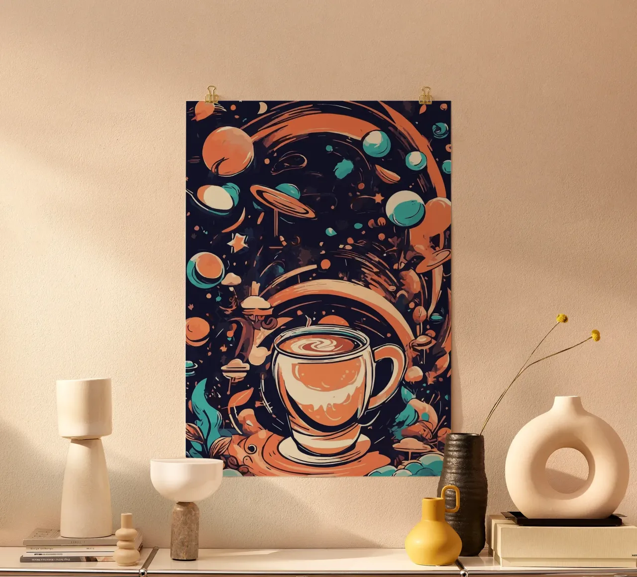 tazza da caffè poster con telaio in plastica da Kevin Walters
