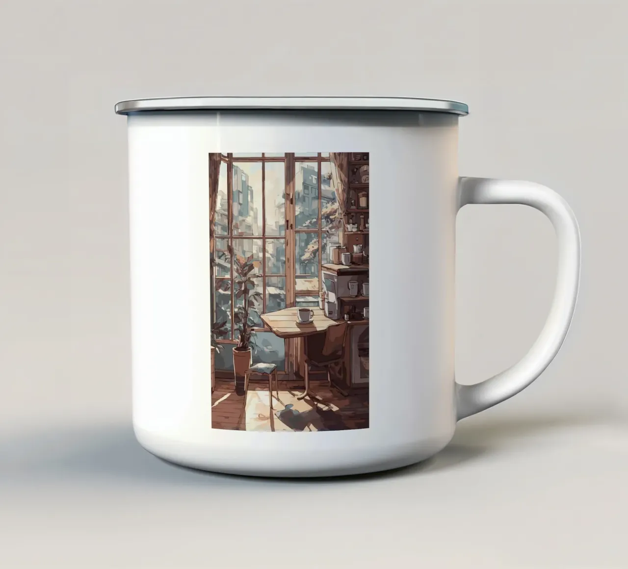 tazza da caffè tazza in smalto da Kevin Walters