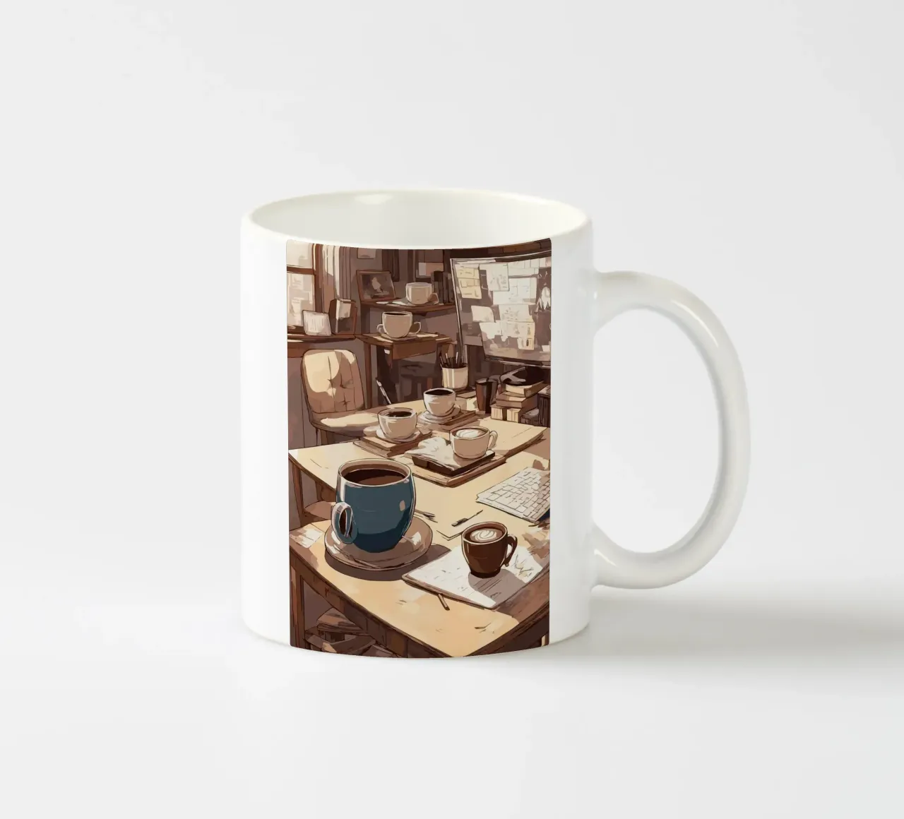 koffiebekers keramische mok van Kevin Walters