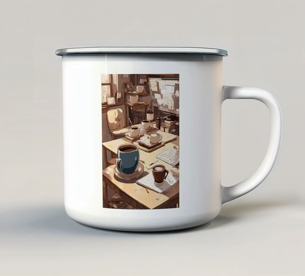 tazze da caffè tazza in smalto da Kevin Walters