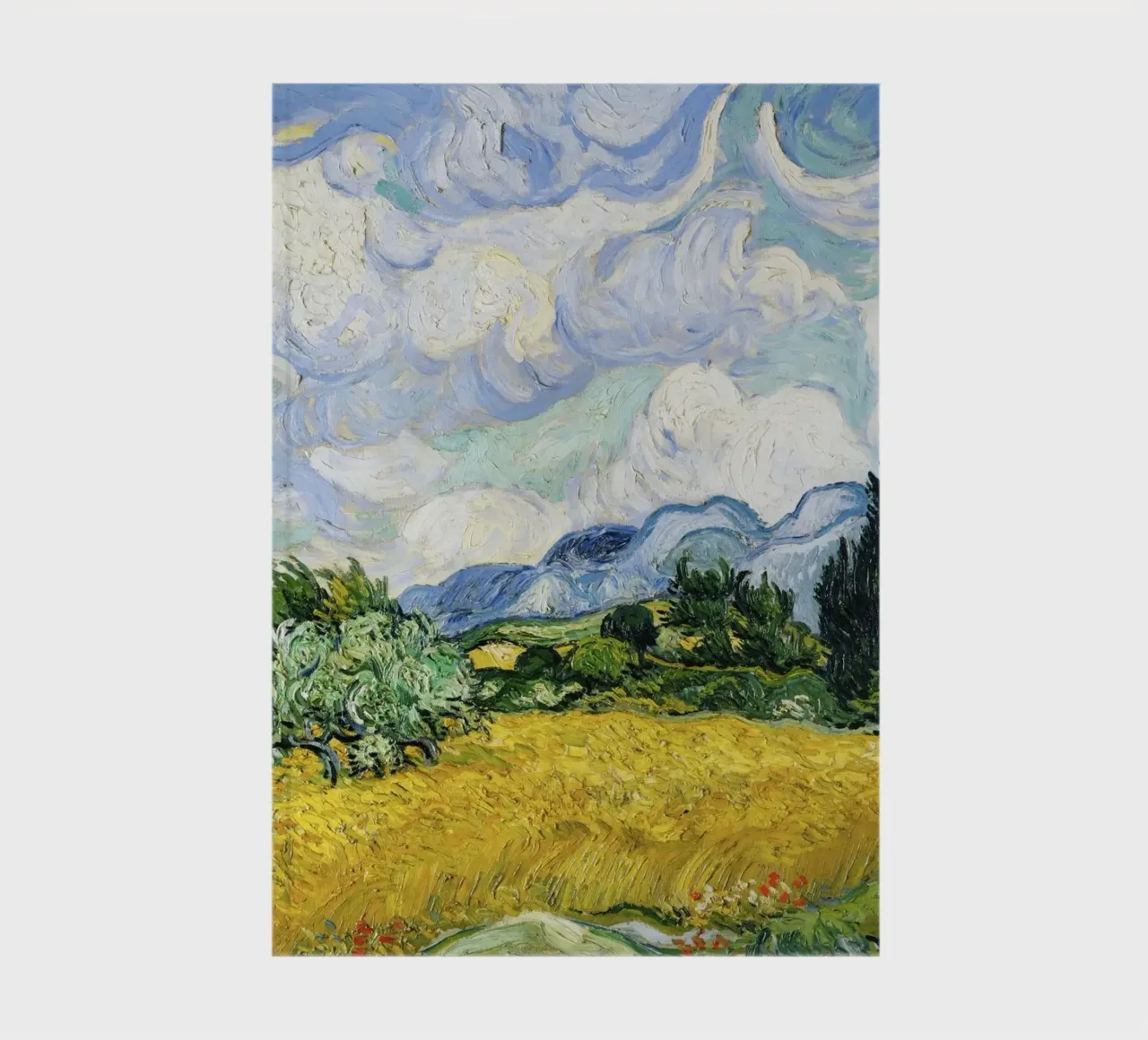Vincent van Gogh’s “Wheat Field with Cypresses” (1889) notebook by Venus Art