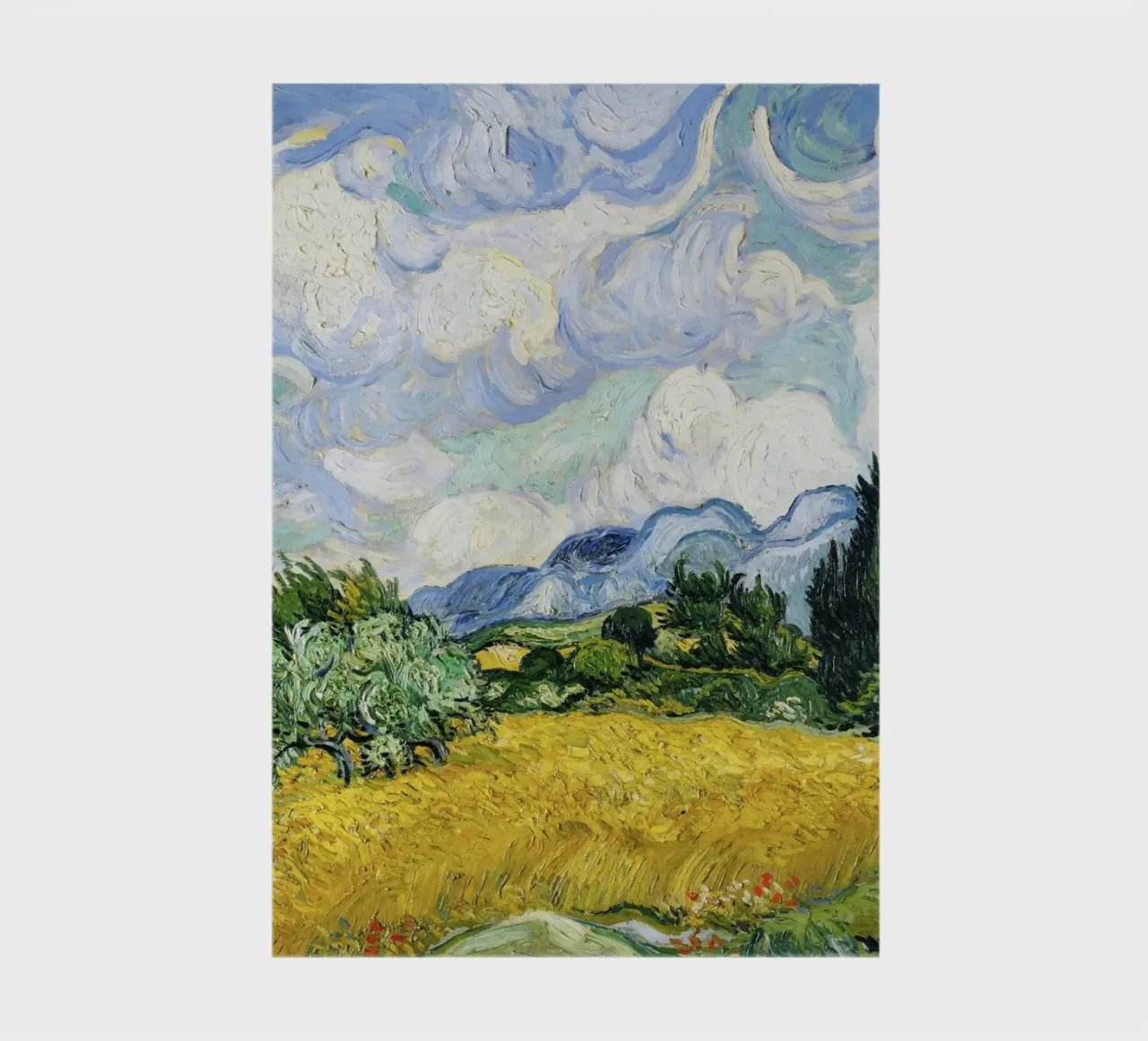 Vincent van Gogh’s “Wheat Field with Cypresses” (1889) notebook by Venus Art