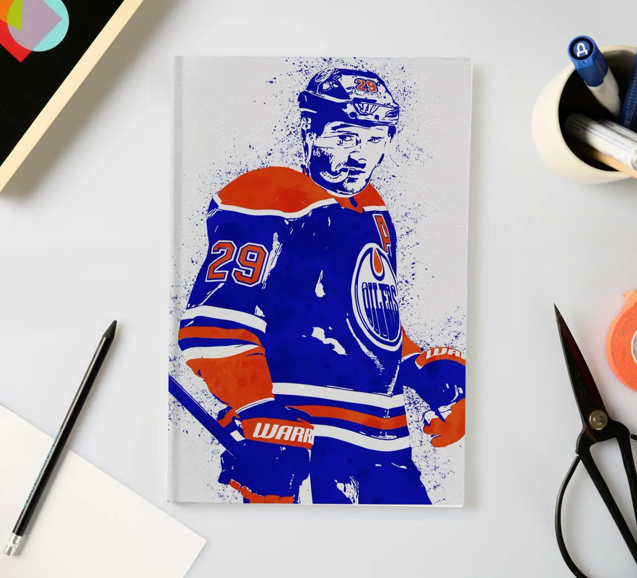 Leon Draisaitl notebook by tenten