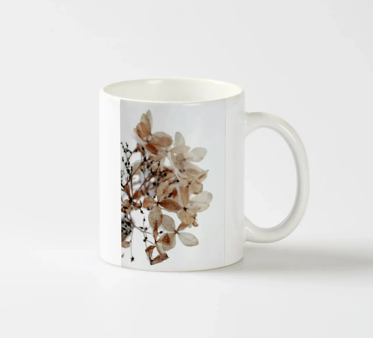 Snowy Hydrangea Flowers 1 of 2  - Hortensie tazza in ceramica da Studio Nahili