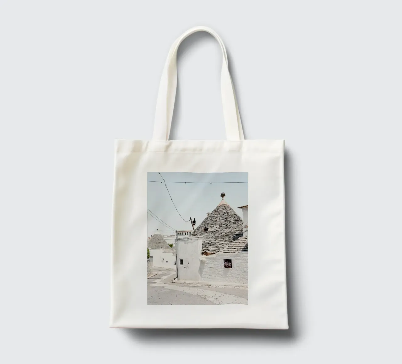 Trulli in Alberobello borsa in juta da photolovers