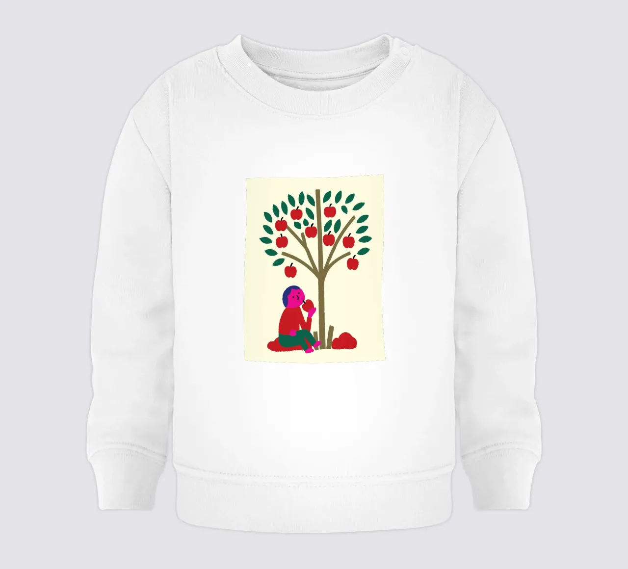 Mangiare una mela felpa neonato da TRENDY POSTER SHOP
