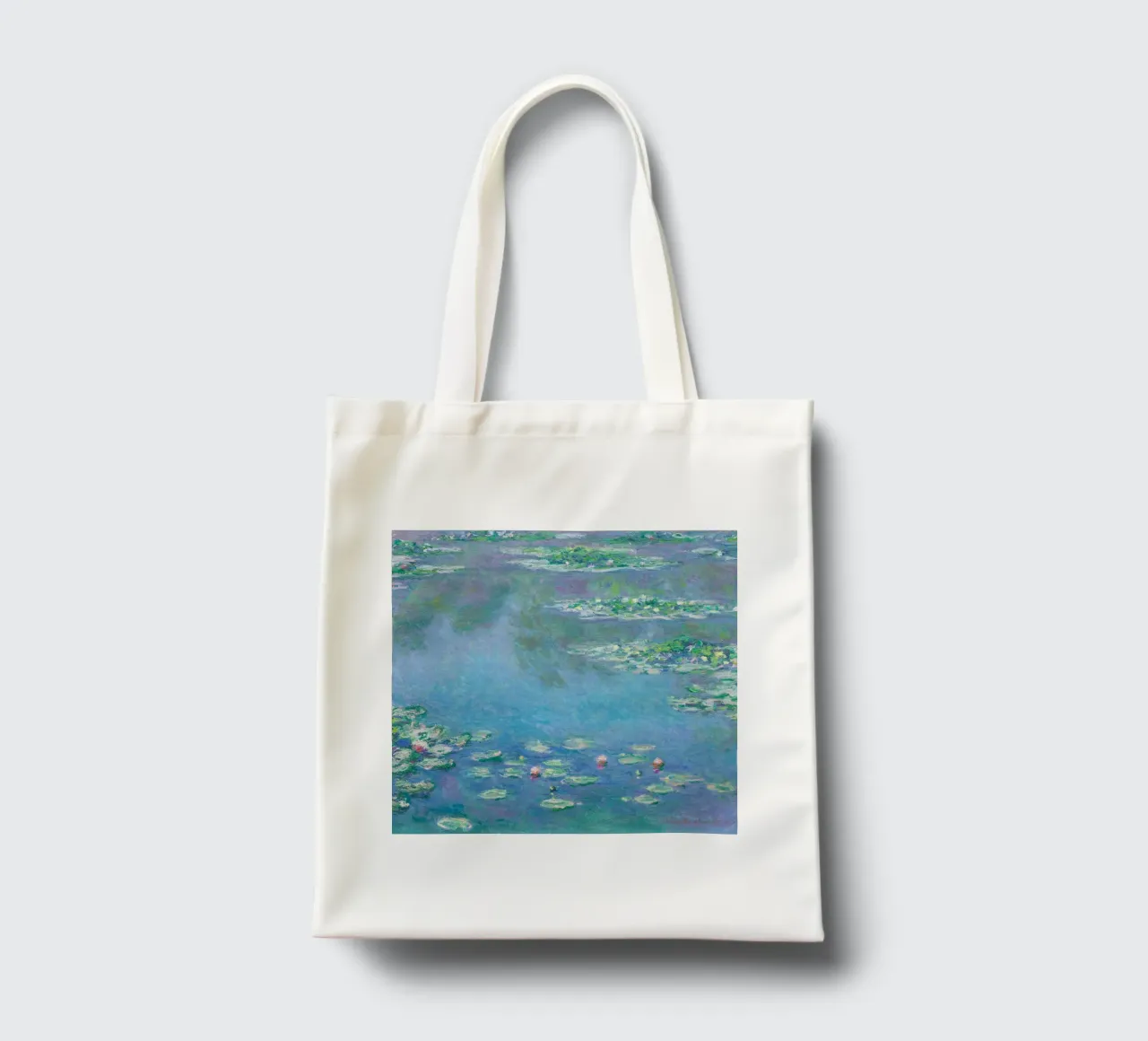 Le "Ninfee" di Claude Monet borsa in juta da Classic Art Prints