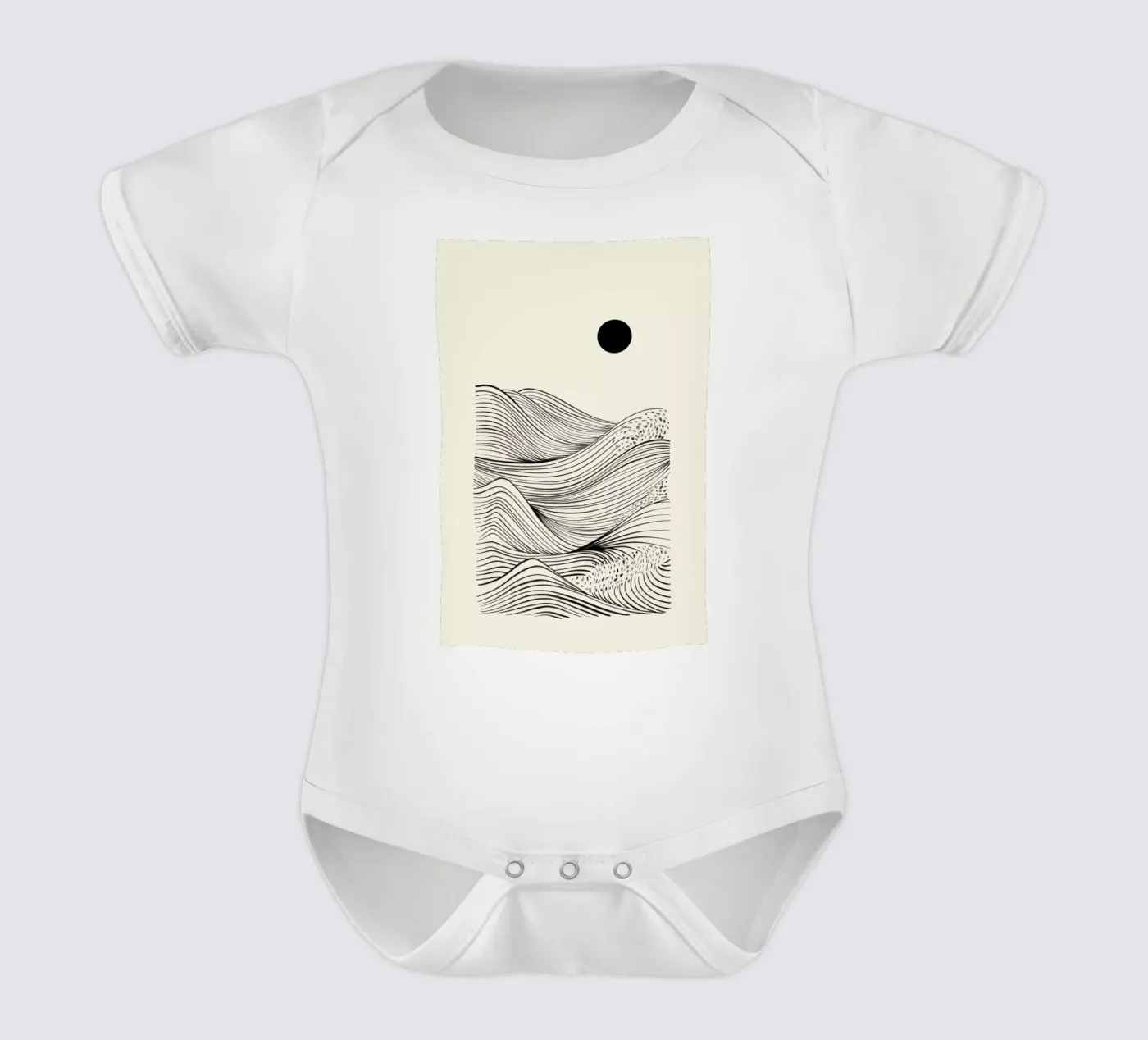 Speckled Waves body bébé de Graphite