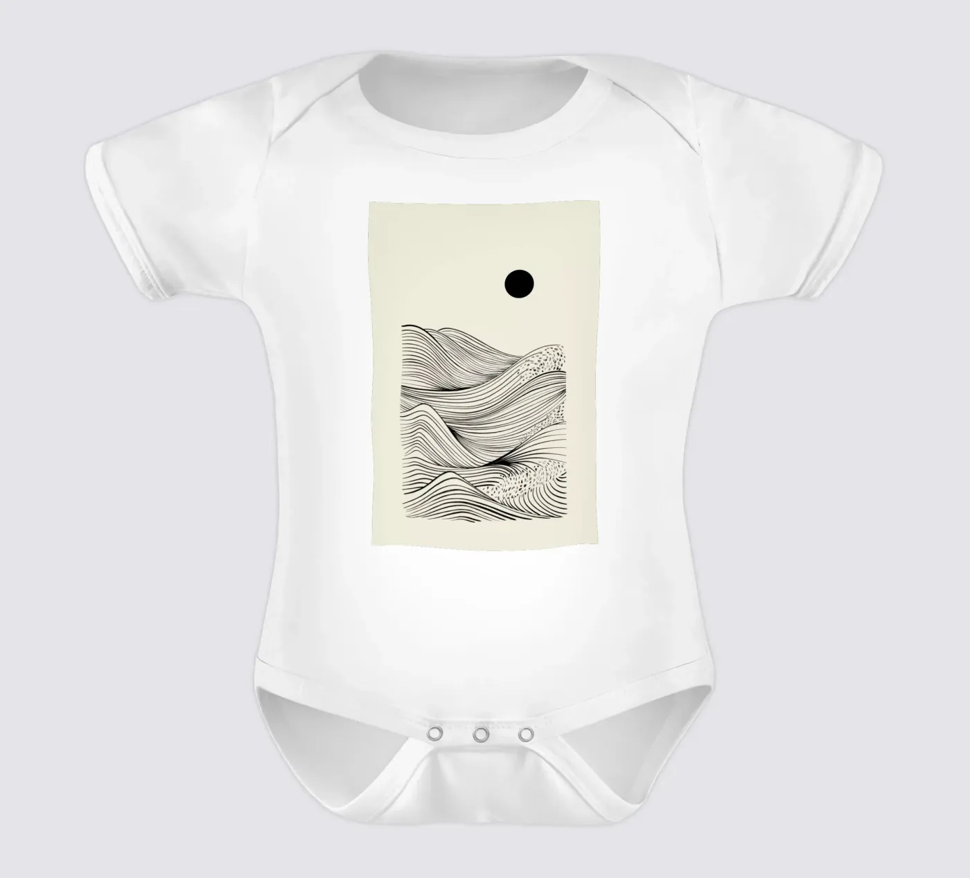 Speckled Waves body bébé de Graphite
