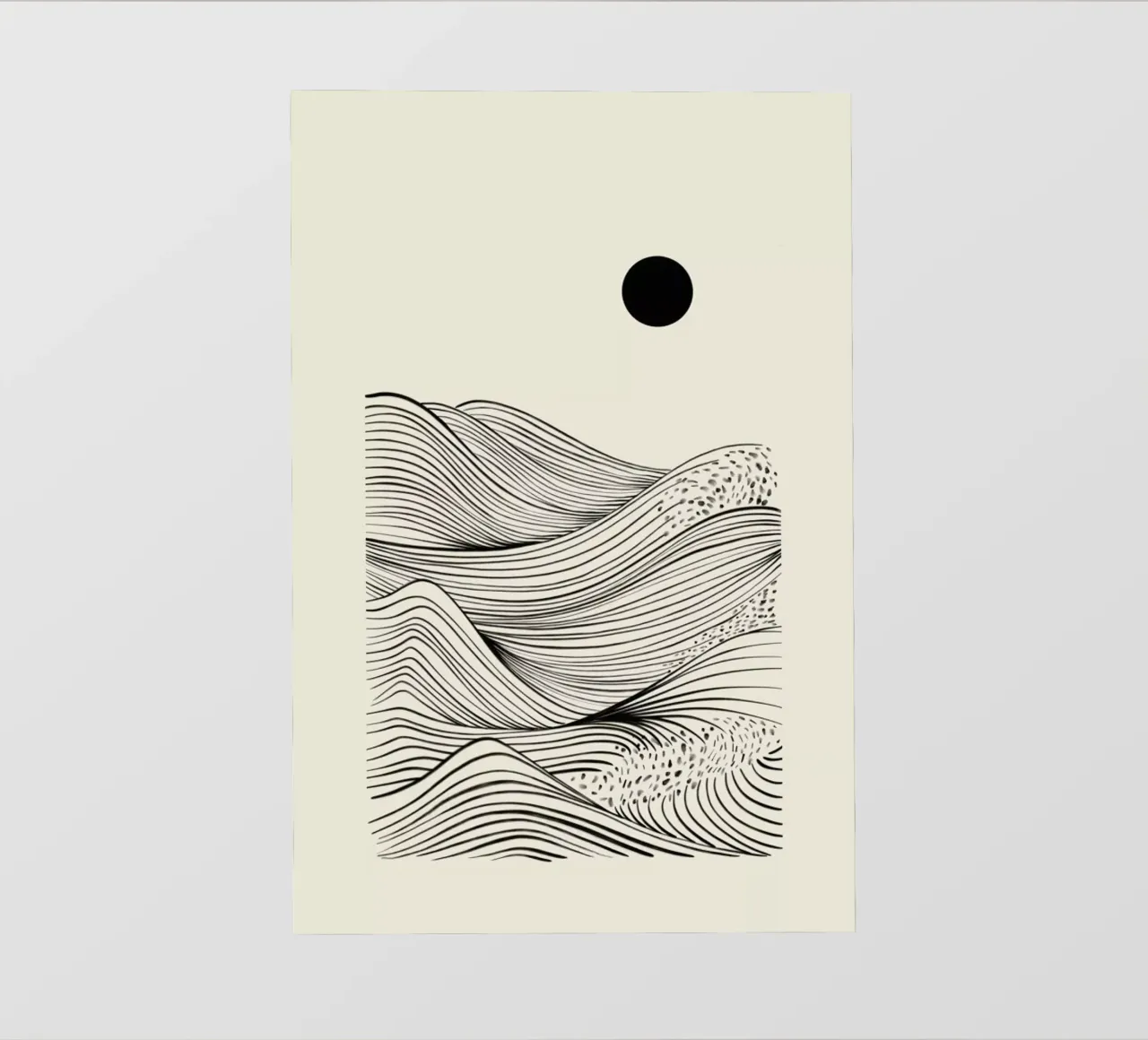 Speckled Waves telo in pvc da Graphite