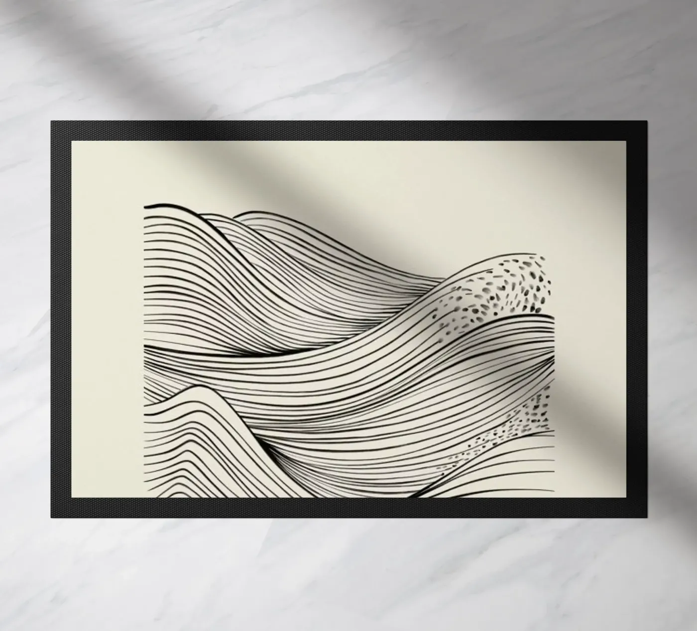 Speckled Waves doormat by Graphite