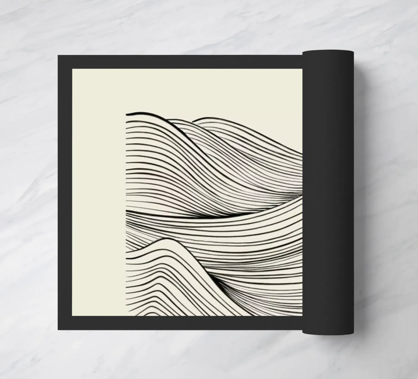 Speckled Waves deurmat van Graphite