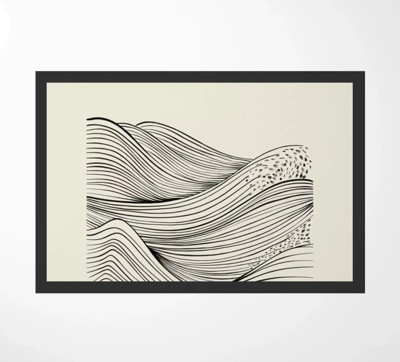 Speckled Waves doormat by Graphite