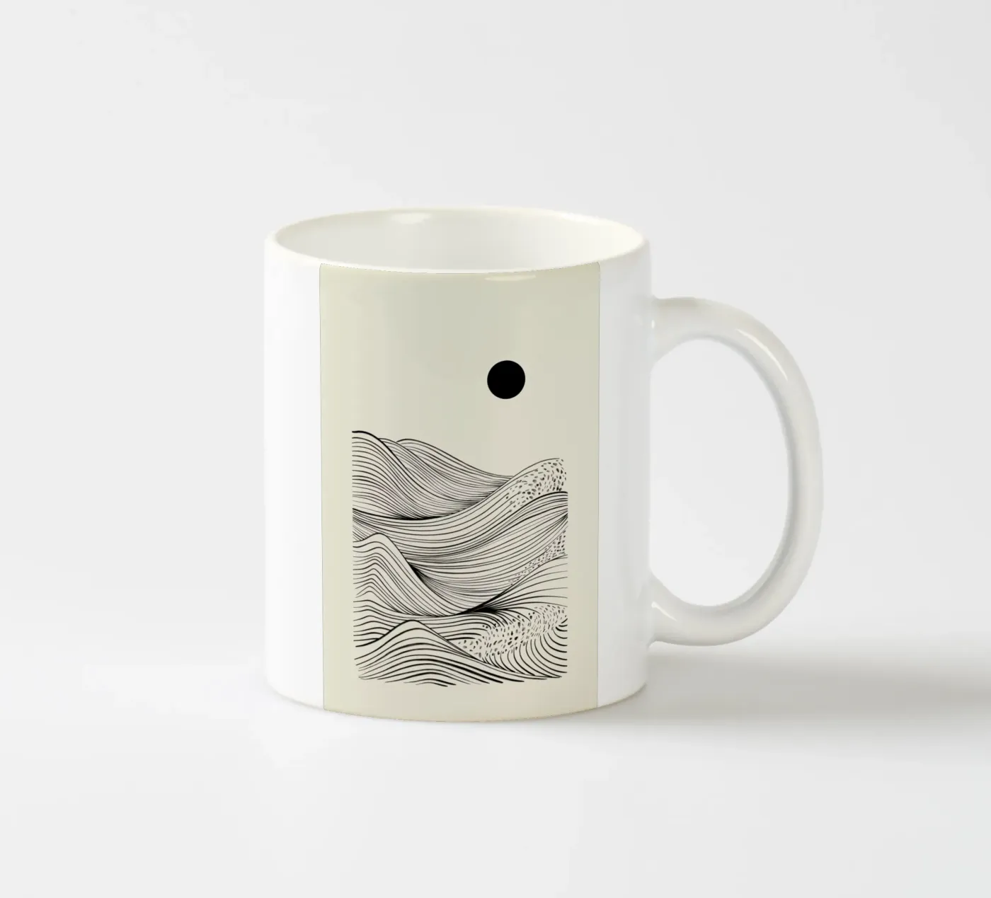 Speckled Waves ceramic mug by Graphite