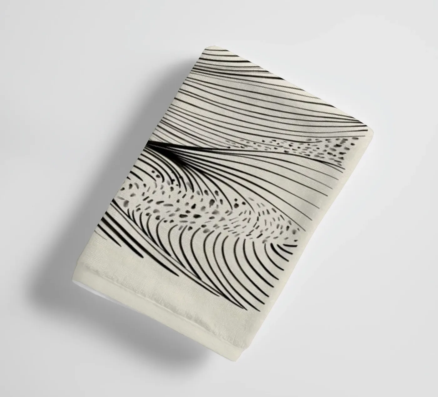 Speckled Waves Handtuch von Graphite