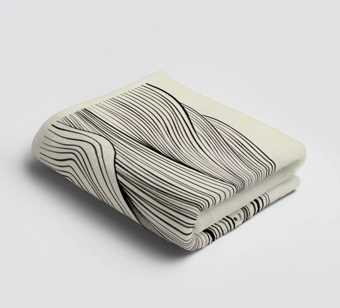 Speckled Waves Handtuch von Graphite
