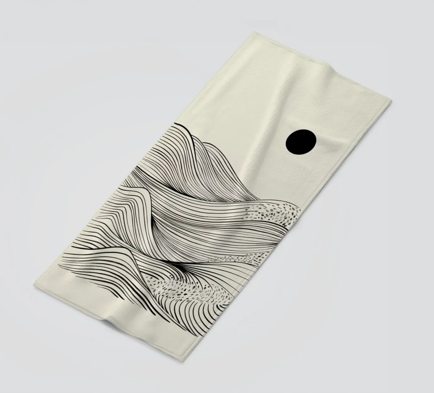 Speckled Waves strandhanddoek van Graphite