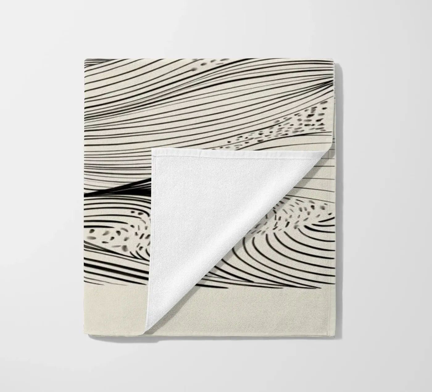 Speckled Waves strandhanddoek van Graphite