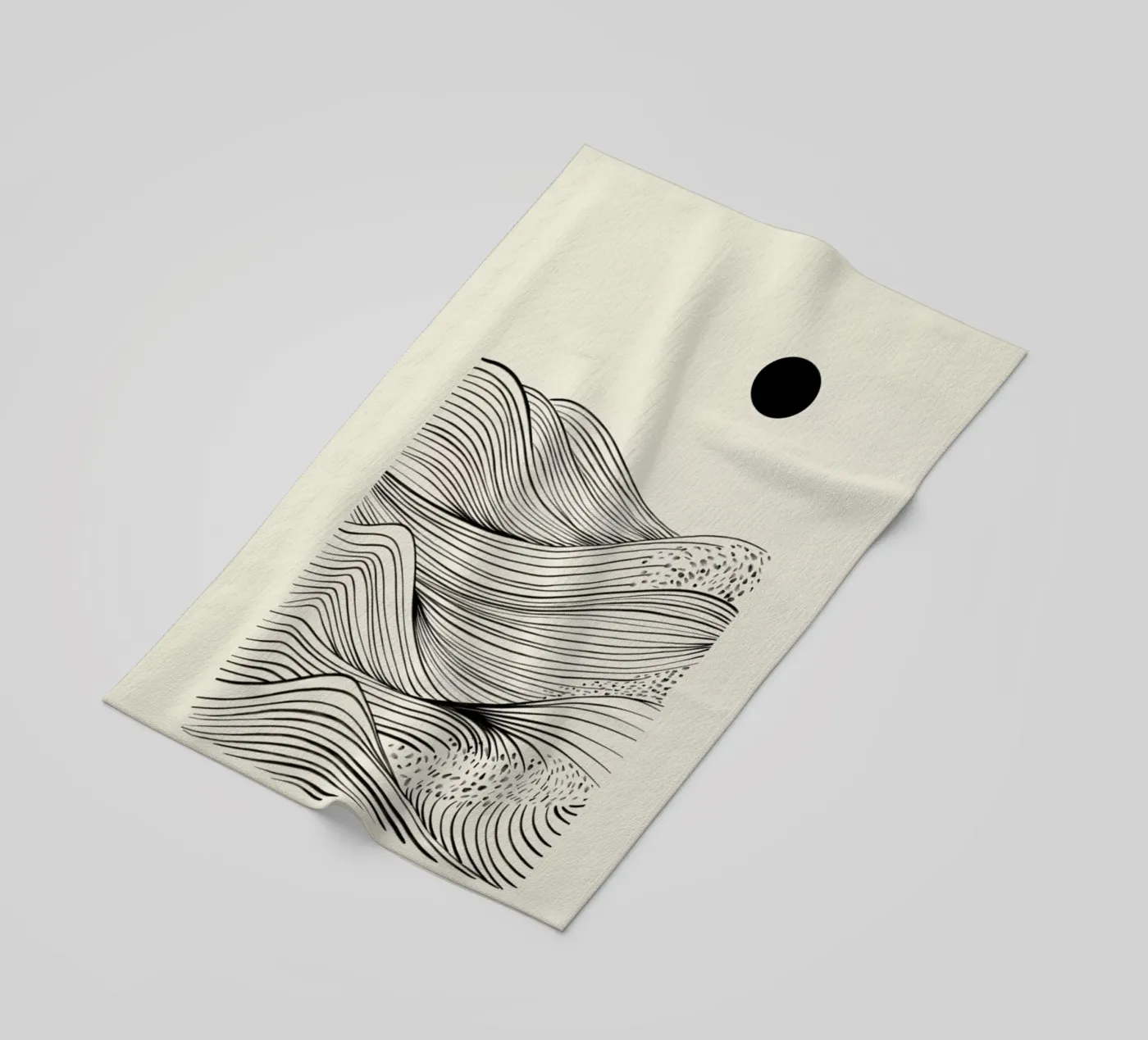 Speckled Waves strandhanddoek van Graphite