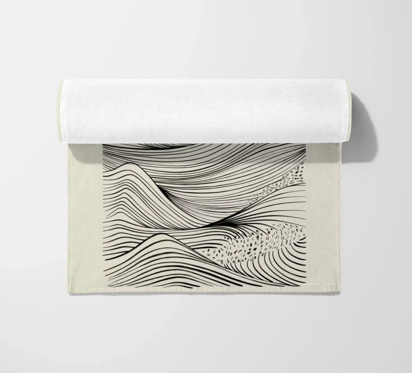 Speckled Waves strandhanddoek van Graphite