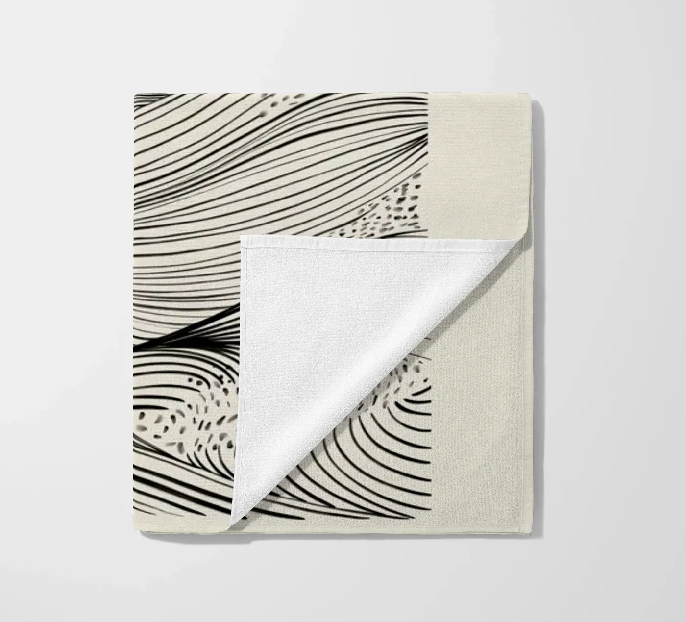Speckled Waves strandhanddoek van Graphite