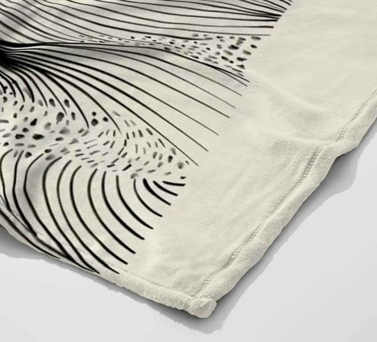 Speckled Waves fleecedeken van Graphite