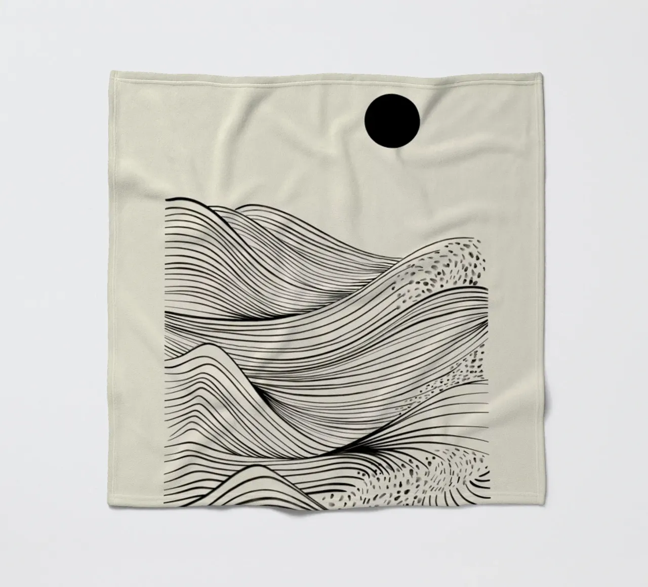 Speckled Waves fleecedeken van Graphite