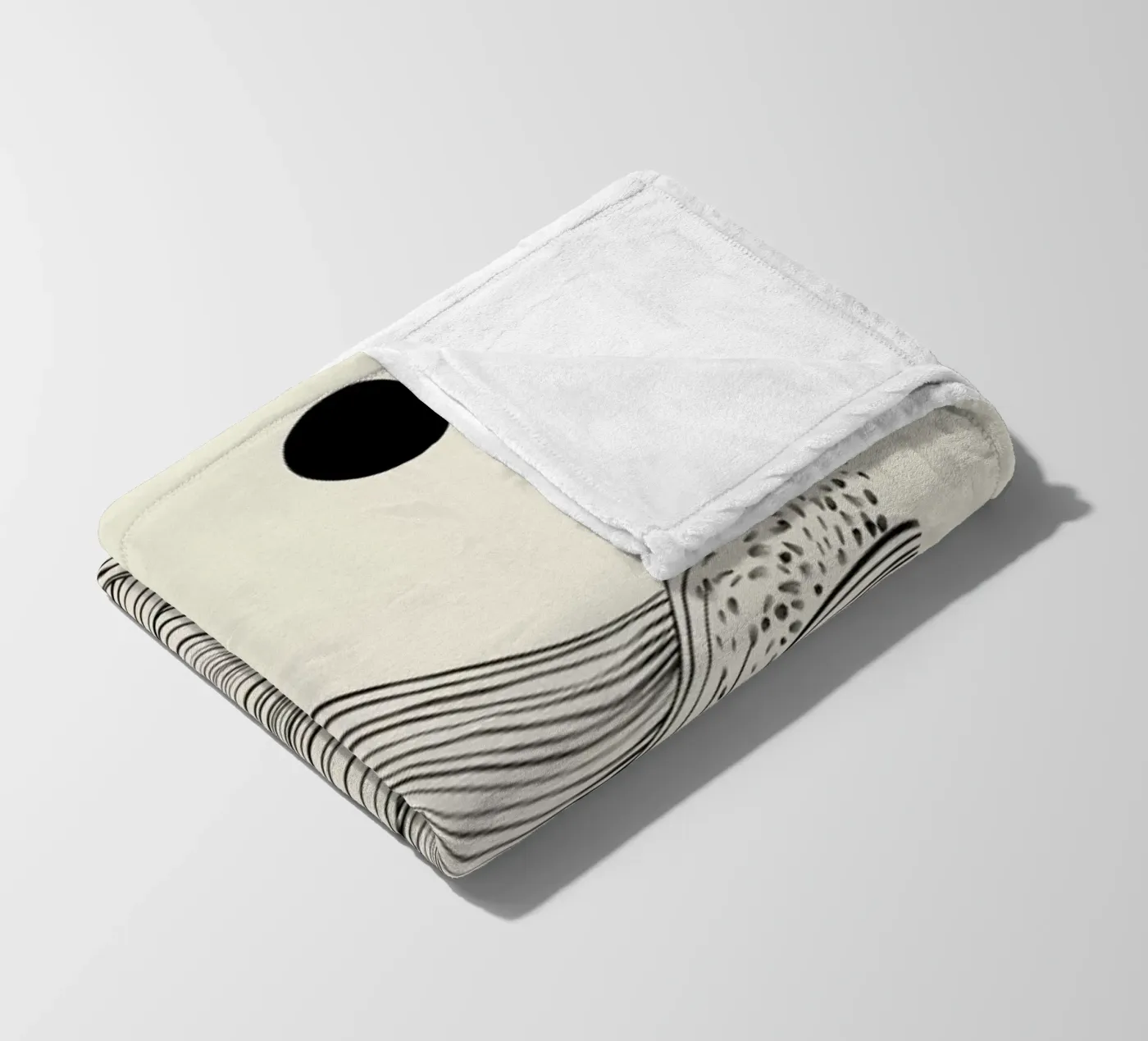 Speckled Waves Fleecedecke von Graphite