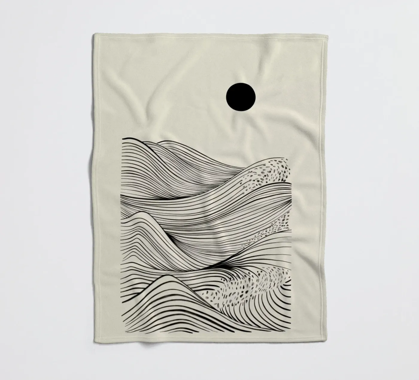 Speckled Waves fleecedeken van Graphite