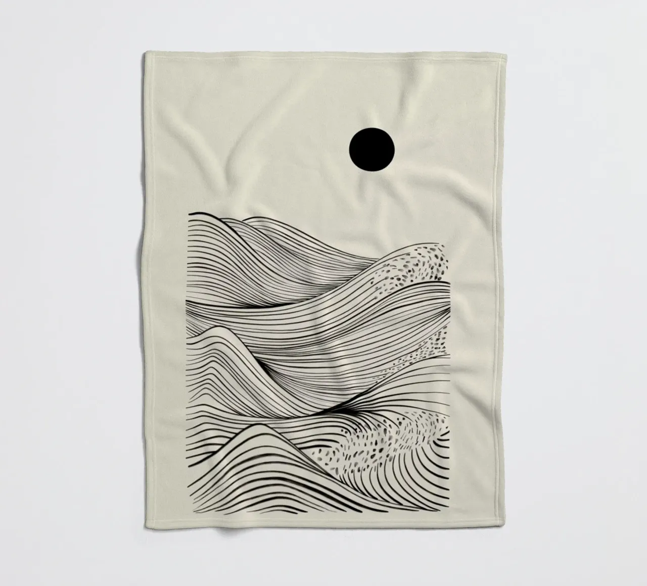 Speckled Waves fleecedeken van Graphite