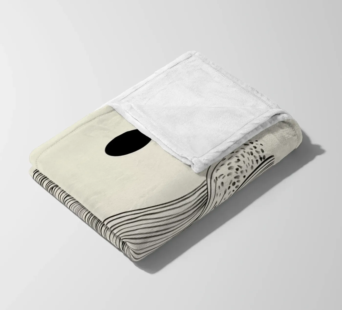 Speckled Waves Fleecedecke von Graphite