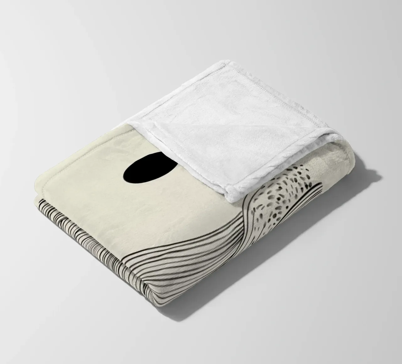 Speckled Waves fleecedeken van Graphite