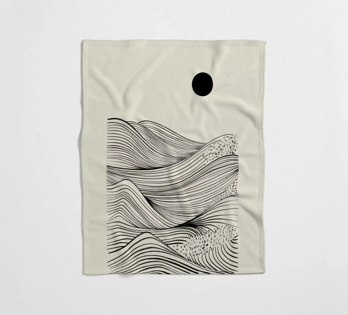 Speckled Waves fleecedeken van Graphite